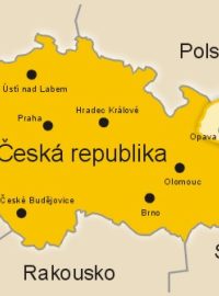Hlučínsko na mapě ČR