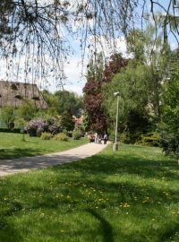 Městský park v Českém Krumlově