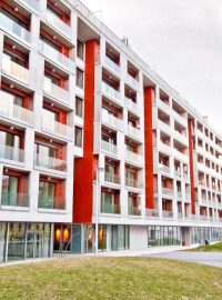 Novostavba bytového komplexu Rezidence Korunní na Vinohradech v Praze