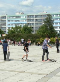 Demonstrace za skatepark začíná