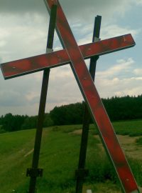 Železný kříž na Budínce v Dobroníně na Jihlavsku