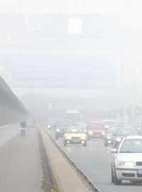 Špatná smogová situace v Praze