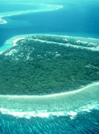 Korálové ostrovy v Tichém oceánu