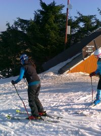 Fajtův kopec - jarní lyžování
