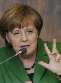 Německá kancléřka Angela Merkelová diskutovala se studenty pražské právnické fakulty