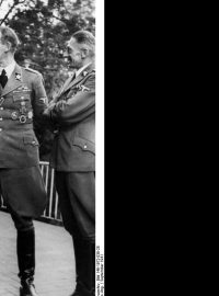 Reinhard Heydrich a Karl Hermann Frank, září 1941