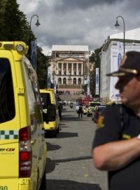 Policie uzavřela okolí Královského paláce v centru Osla
