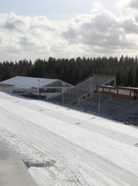Vysočina arena - pohled z nové budovy