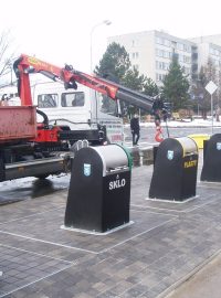 Nové podzemní kontejnery na odpad v Mladé Boleslavi