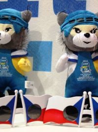 Rys ICY - oficiální maskot mistrovství světa v hokeji 2013 ve Švédsku a Finsku