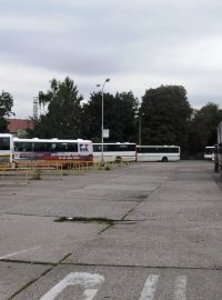 Stávající autobusové nádraží v Kolíně