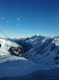 Lyžování na Stubaiském ledovci, Tyrolsko
