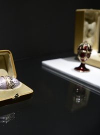 Fabergého vejce na výstavě Peníze a Aféry