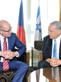 Český premiér Bohuslav Sobotka jednal v Jeruzalémě s izraelským protějškem Benjaminem Netanjahuem