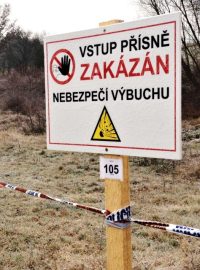 Bezpečnostní zóna u Vrbětic (archivní foto)