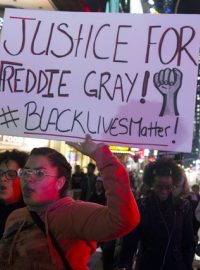 Američané v New Yorku protestovali kvůli smrti Afroameričana v Baltimoru