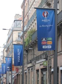Upoutávka na fotbalové Euro 2016 ve francouzském Toulouse (snímek ze srpna 2015)