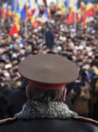Demonstrace proti moldavské vládě