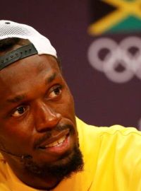 Usain Bolt na tiskové konferenci v Riu