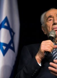 Šimon Peres v roce 2014