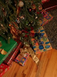 Vánoce, dárky, stromeček, stromek, Ježíšek
