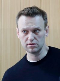 Alexej Navalnyj u ruského soudu (ilustrační).