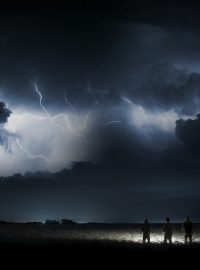 Obloha, blesky (ilustrační foto)
