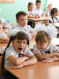 První září v ruské škole