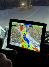Technologie SNOWsat díky satelitním údajům a GPS on-line ukazuje, kolik sněhu kde leží