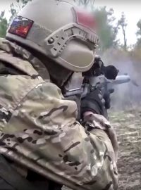 Ruský voják ve válce na Ukrajině
