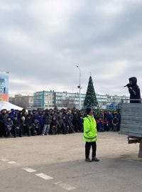 Nepokoje v kazašském městě Aktau