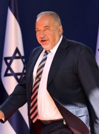 Avigdor Lieberman, předseda strany Jisra&#039;el bejtenu a poslanec Knesetu