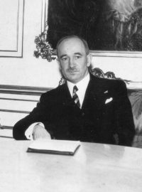 Guvernér Podkarpatské Rusi Konstantin Hrabar (od března 1935 - do r. 1938) u prezidenta Edvarda Beneše v prosinci 1935