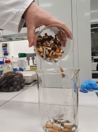 Univerzita Tomáše Bati ve Zlíně, výroba nanovláken z nedopalků cigaret