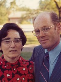 Jan Roček a jeho žena Eva v roce 1973