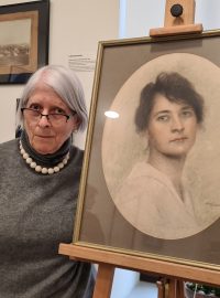Ann Altman přivezla do Brna obraz své babičky Anny