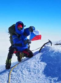 Radek Jaroš na nejvyšším vrcholu Antarktidy Mount Vinson