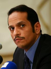 Katarský ministr zahraničí šejch Muhammad bin Abdar Rahmán Sání