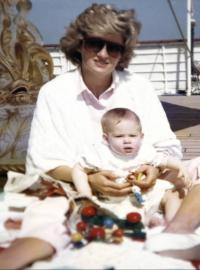 Princezna Diana a její syn Harry