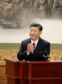 Čínský prezident Si Ťin-pching po svém projevu na 19. kongresu komunistické strany