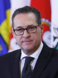 Rakouský vicekancléř a předseda Svobodné strany Rakouska  Heinz-Christian Strache