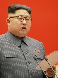 Vůdce KLDR a předseda Korejské strany práce Kim Čong-un.
