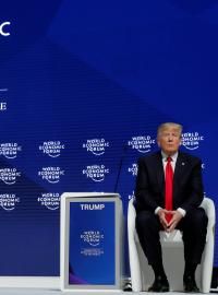 Americký prezident Donald Trump na světovém ekonomickém fóru v Davosu