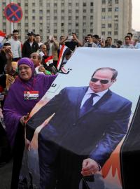 Podporovatelé egyptského prezidenta Sísího.