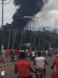 Výbuch na nigerijské benzínce