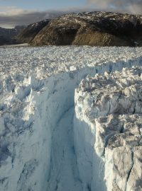 Ledovec Helheim poblíž městečka Tasiilaq na Grónsku