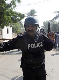 Pákistánský policista (ilustrační foto)