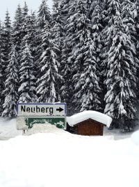 Rakousko čelí přívalům sněhu.