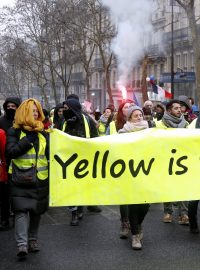Protestů v Paříží se zúčastnilo asi 5000 demonstrantů.