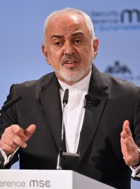 Mohammad Džavád Zaríf na konferenci v Mnichově